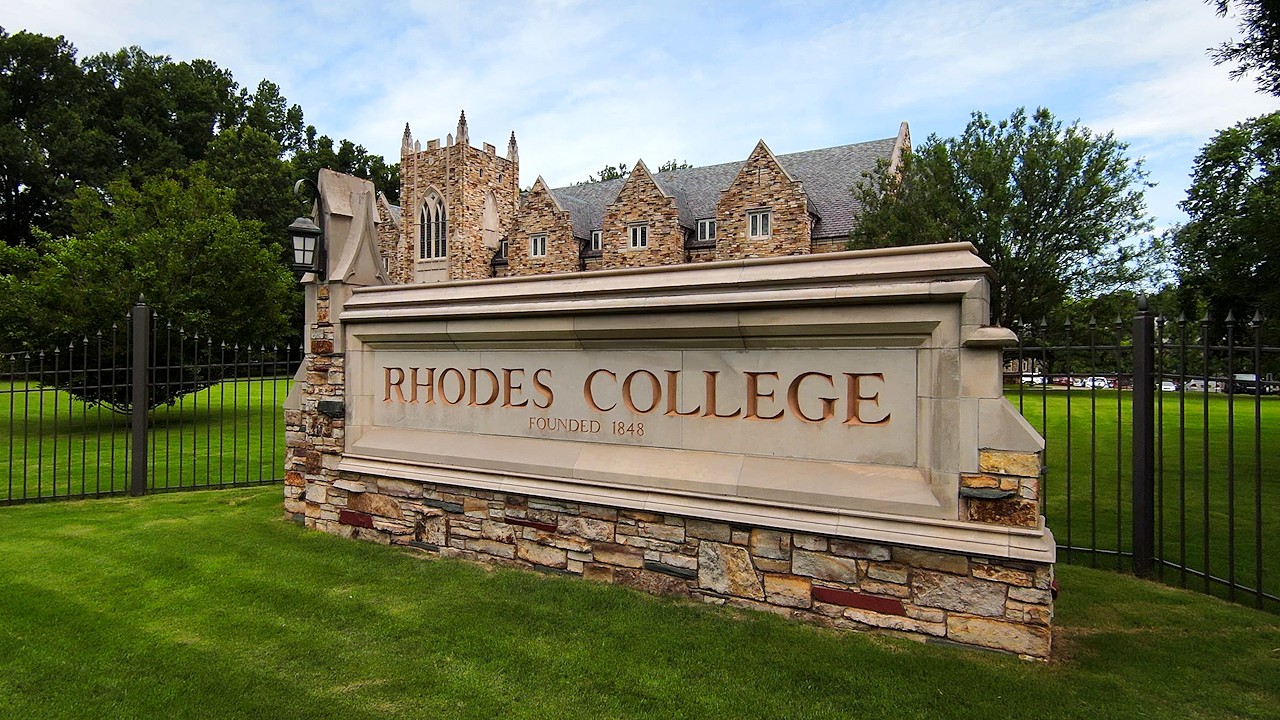 Rhodes College Sign