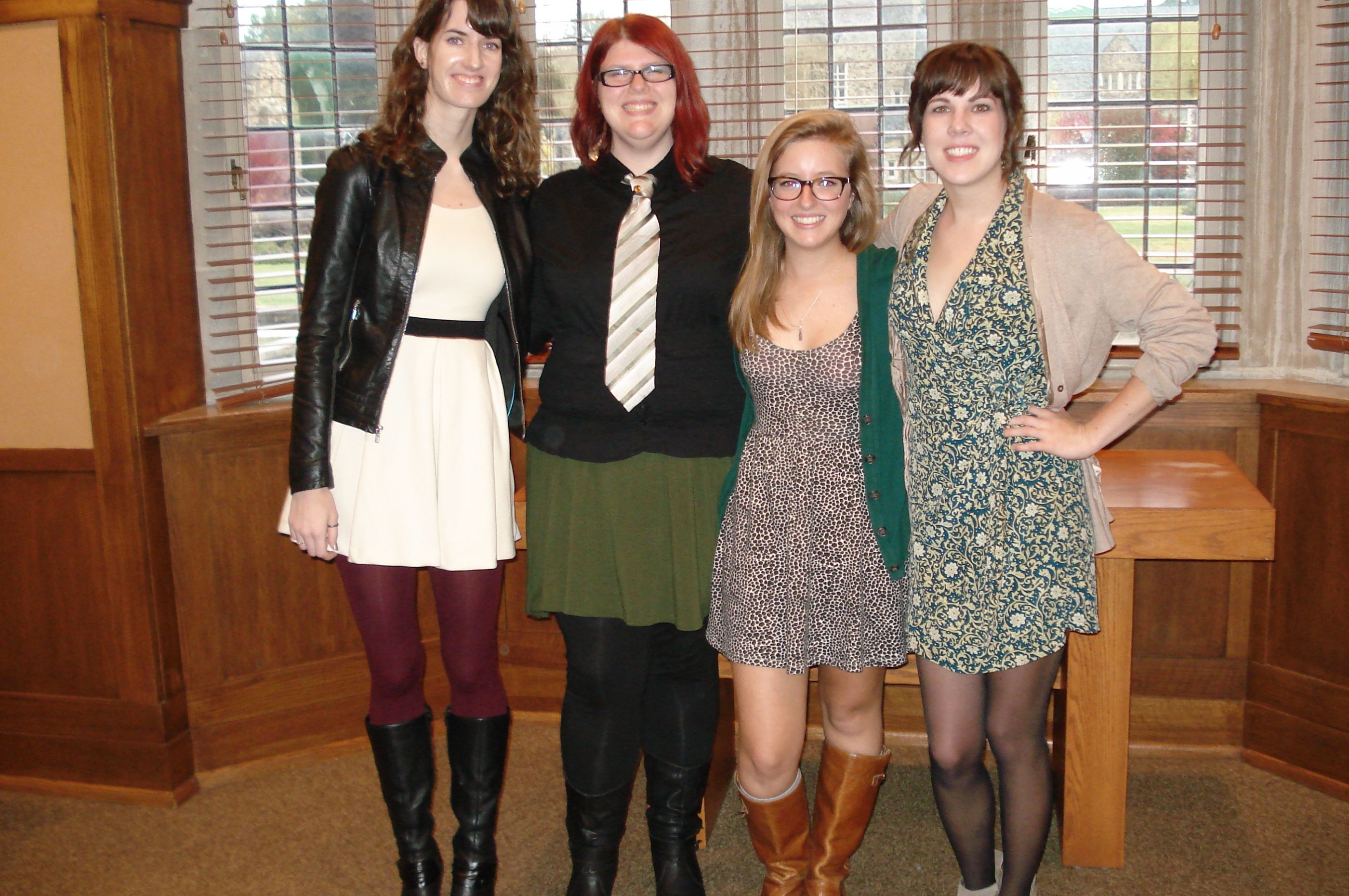 2013 induction ceremony, four female students