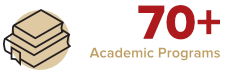 70+ Academic Programs