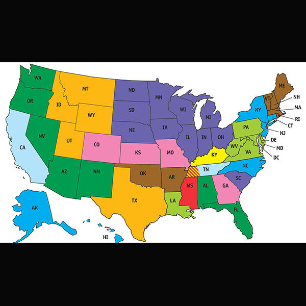 a map of the United States