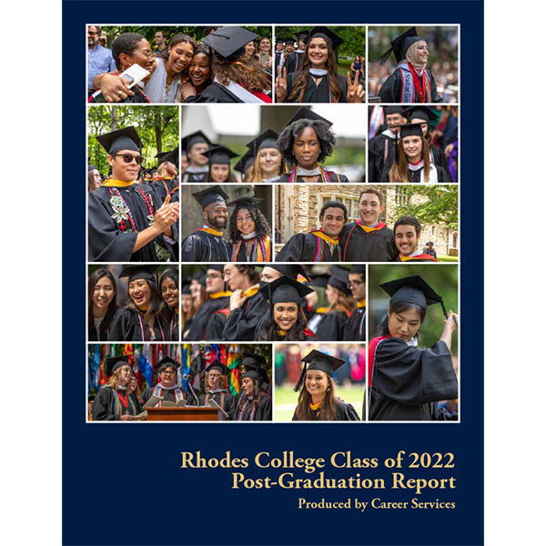 cover of the 2022 Post-Graduation Report with a collage of student photos