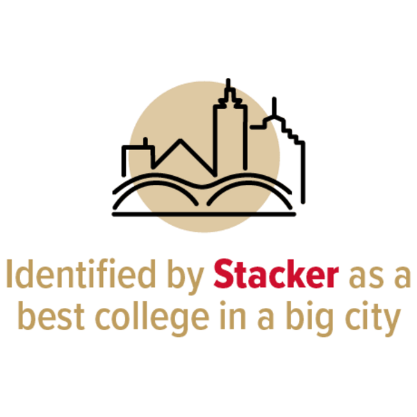 Identified by Stacker as a best college in a big city 