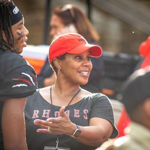 Mom Loving football playing child