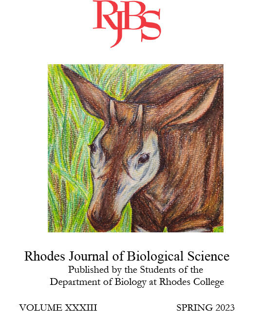 the cover of the Rhodes Journal of Biological Science