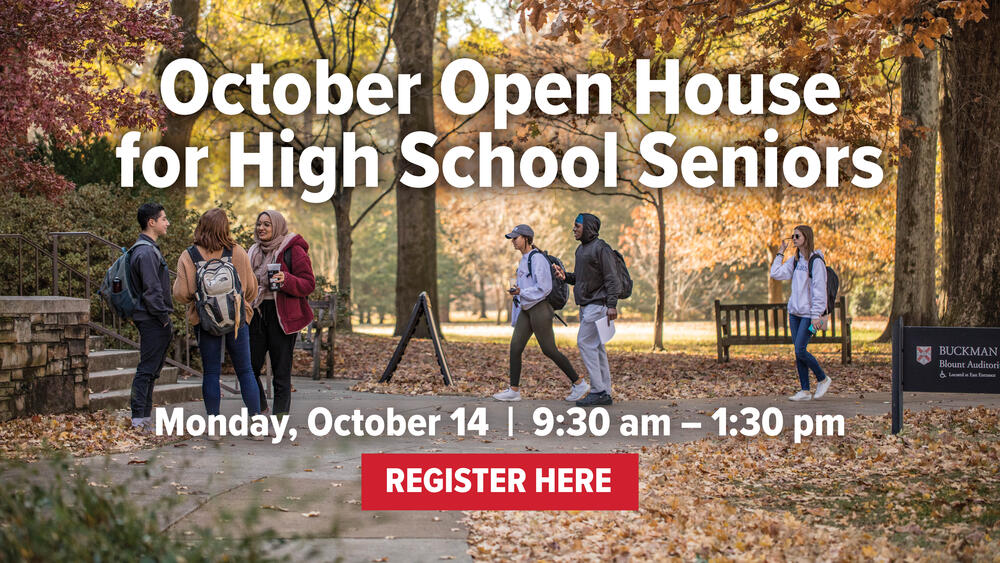 October Open House for High School Seniors