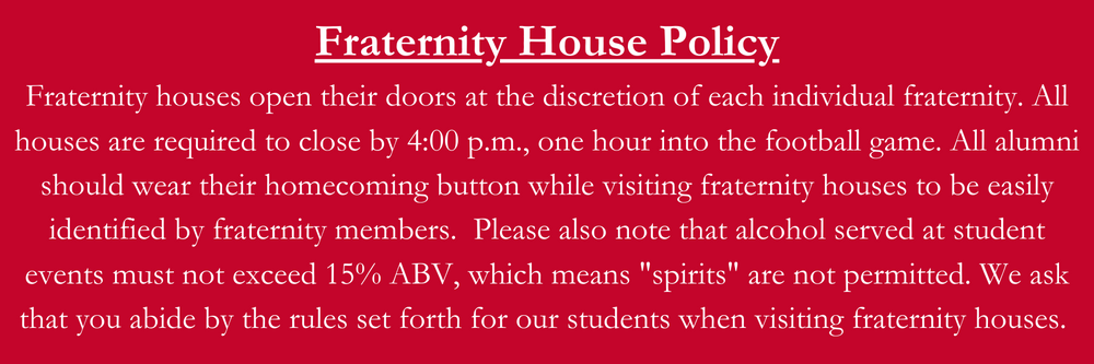 Fraternity House Policy