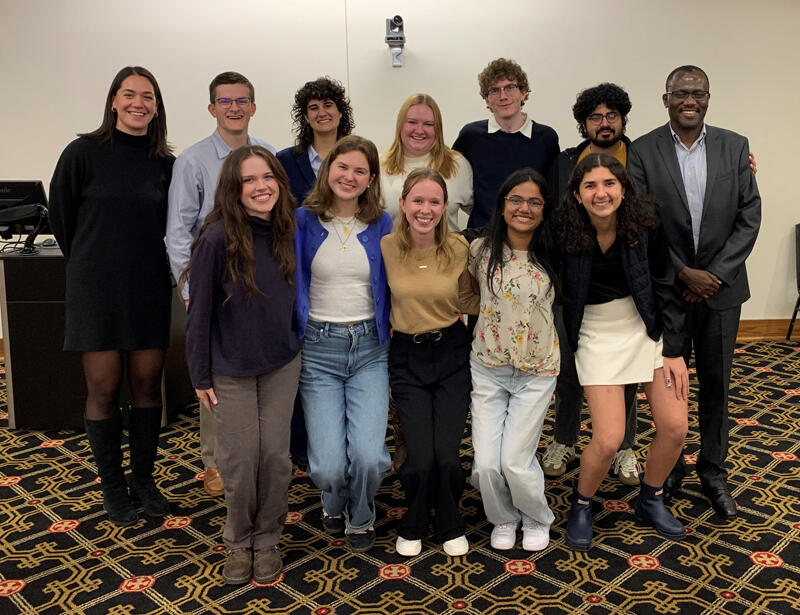 a group of students and professors 