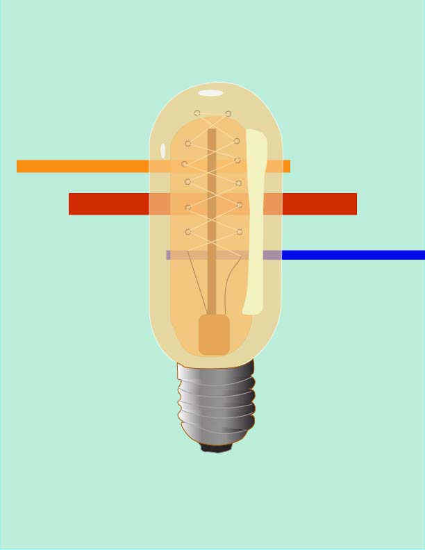 A digital image of a lightbulb